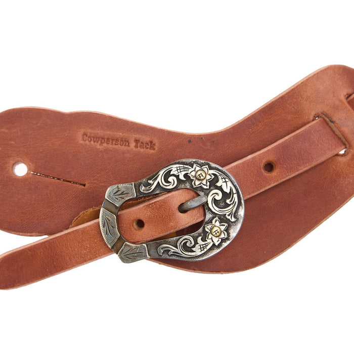 Cowperson Tack Men`s Floral Bar Buckle Spur Straps
