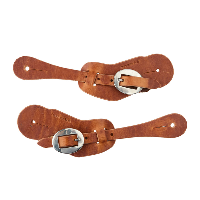 Cowperson Tack Ladies Slick Leather Buckaroo Spur Straps