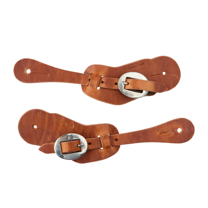 Cowperson Tack Ladies Slick Leather Buckaroo Spur Straps