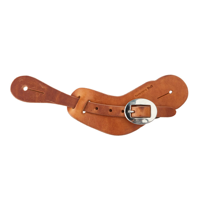 Cowperson Tack Men's Slick Leather Buckaroo Spur Straps