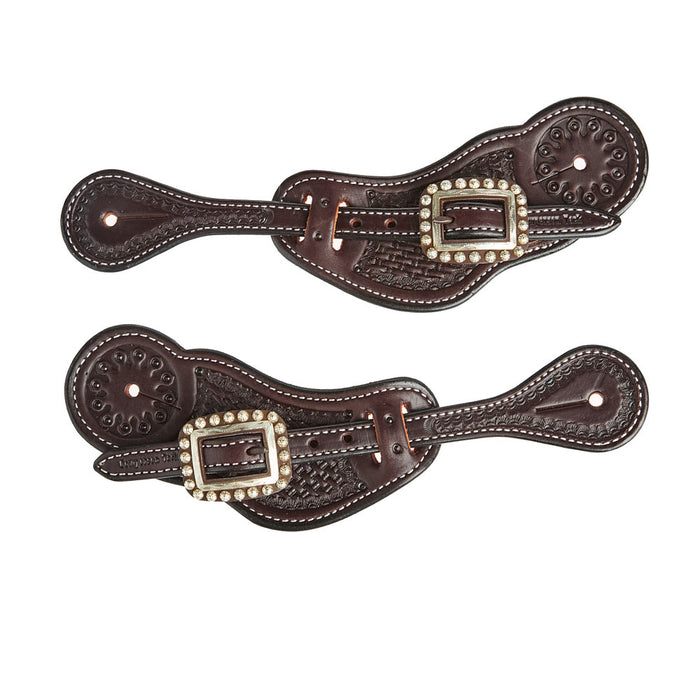 Cowperson Tack Men's Dark Antique Dot Cart Buckle Buckaroo Spur Straps