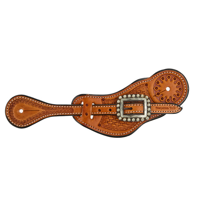 Cowperson Tack Men's Dark Antique Dot Cart Buckle Buckaroo Spur Straps