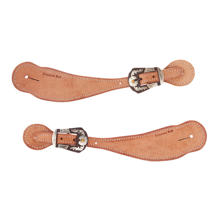 Cowperson Tack Men's Roughout Spur Straps with CB16 Buckle