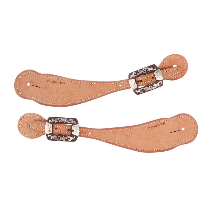 Cowperson Tack Men's Roughout Spurstraps with CB22 Buckle