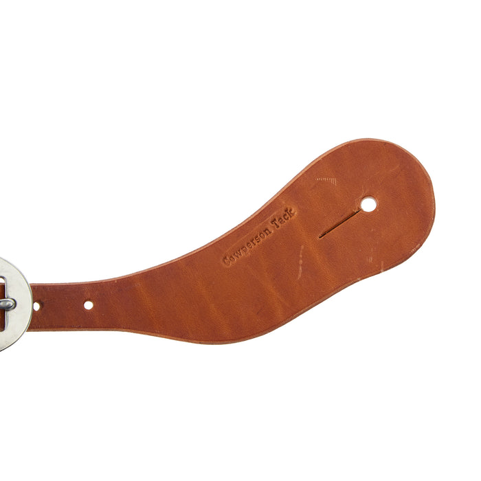 Cowperson Tack Ladies Natural Slick Leather Dove Wing Spur Straps