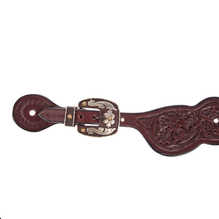 Cowperson Tack Ladies Dark Leather Spur Straps with B79 Buckle