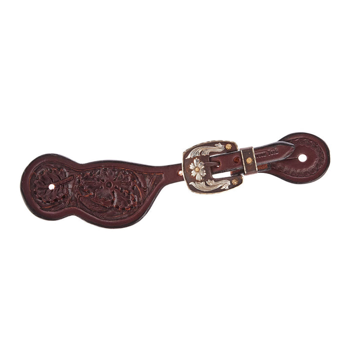 Cowperson Tack Ladies Dark Leather Spur Straps with B79 Buckle
