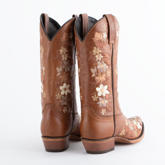 Liberty Black Caborca Silver Ines Floral Embridered Boots
