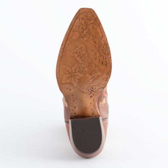 Liberty Black Caborca Silver Ines Floral Embridered Boots