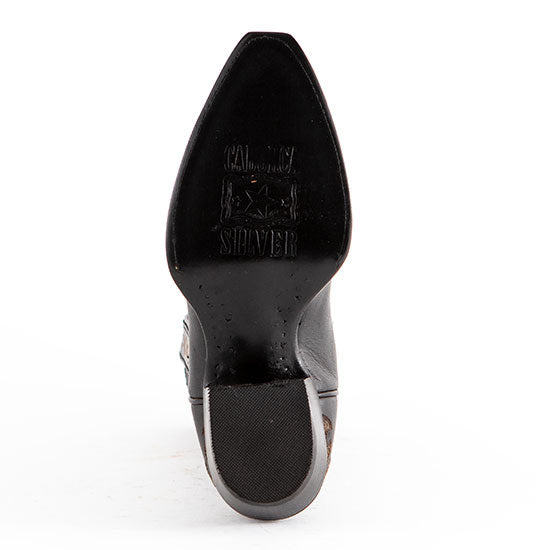 Liberty Black Caborca Silver Mossil Black Embroidered Boots