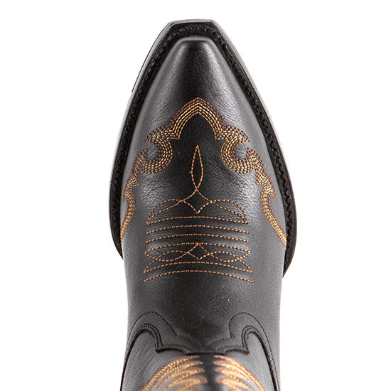 Liberty Black Caborca Silver Mossil Black Embroidered Boots