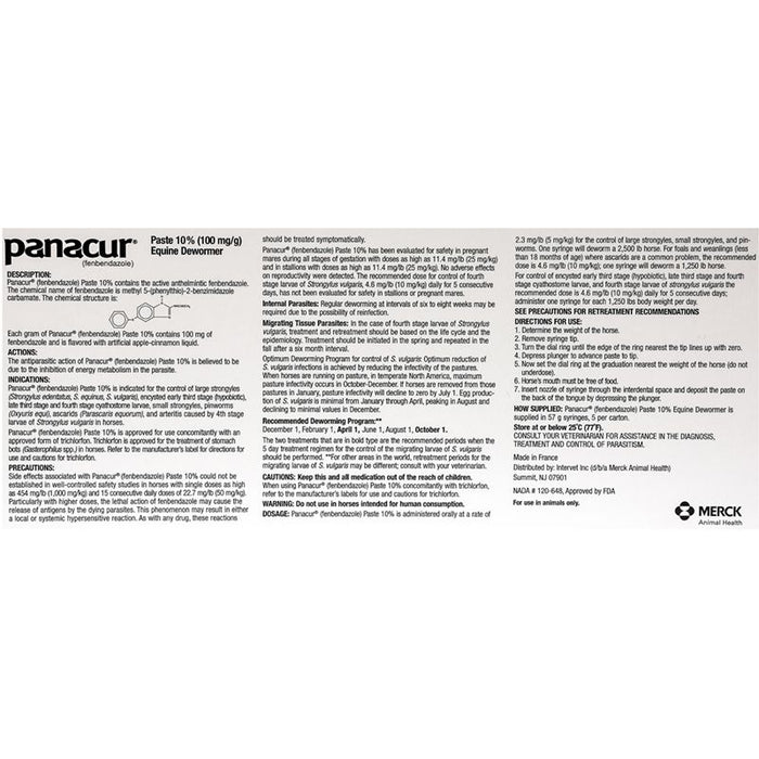 Merck Animal Health Panacur PowerPac 5x57 Gram