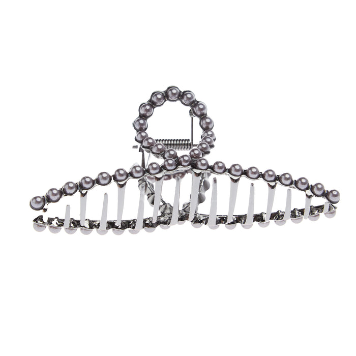 Wild Junkie Faux Pearl Claw Hair Clip
