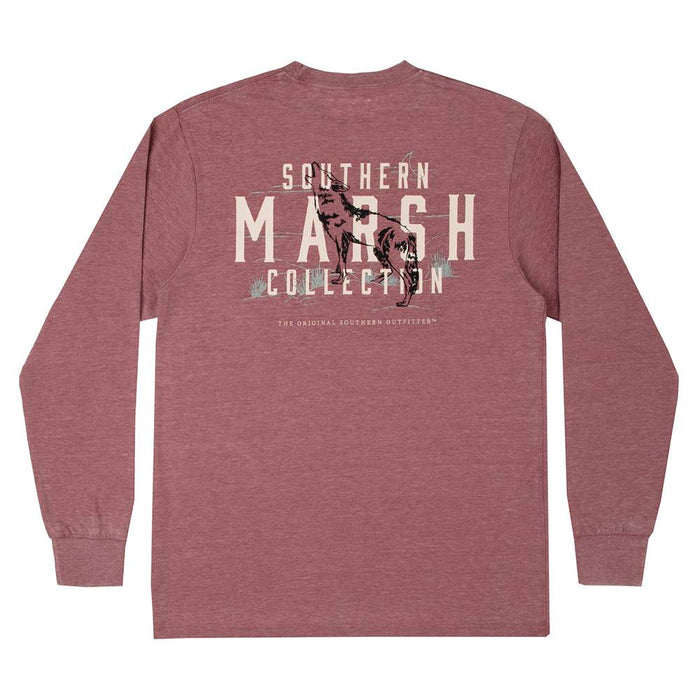 Southern Marsh Etched Howl Long Sleeve Tee Shirt