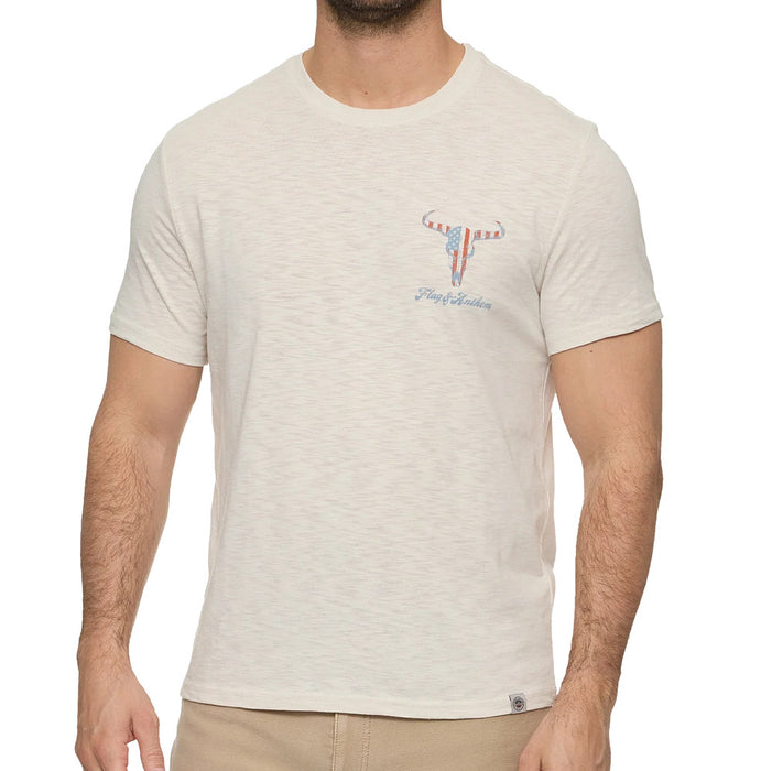 Flag & Anthem Men's Americana Bull Skull Tee Shirt