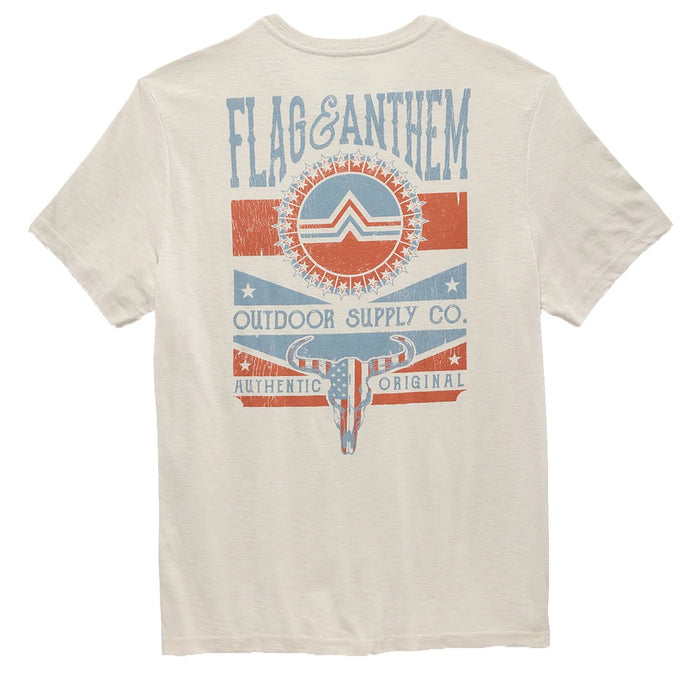 Flag & Anthem Men's Americana Bull Skull Tee Shirt