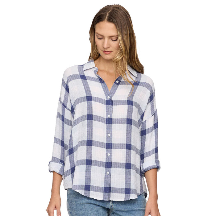 Flag & Anthem Leetonia Plaid Boyfriend Shirt