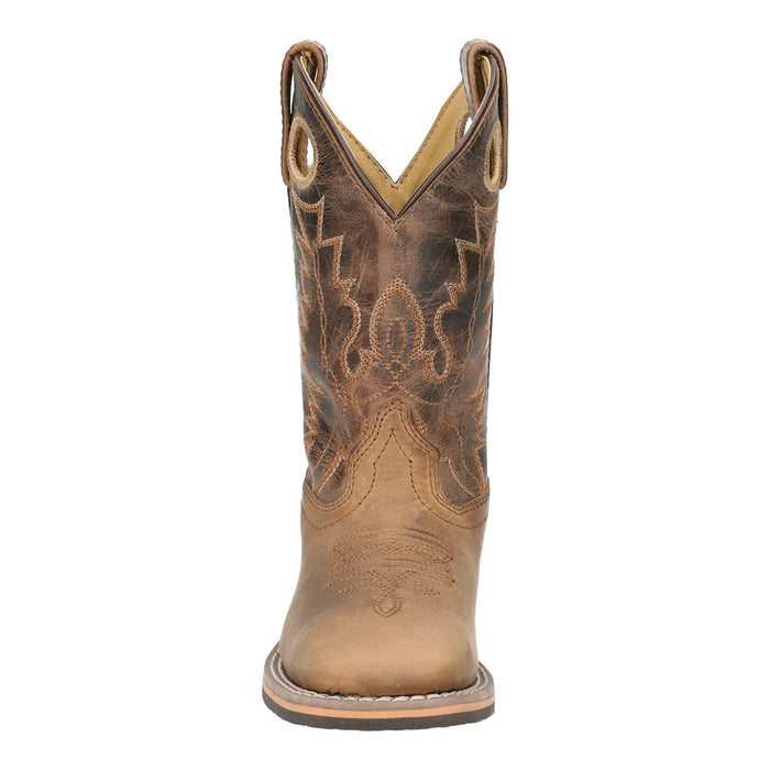 Smoky Mountain Kid's Jesse Distressed Brown Boots