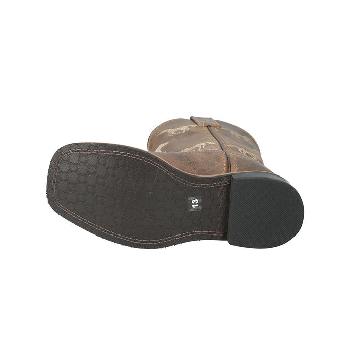 Smoky Mountain Kid's Running Horse Brown Boots