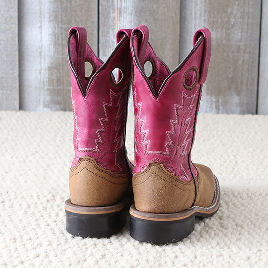 Smoky Mountain Distressed Pink Tracie Kids' Boots