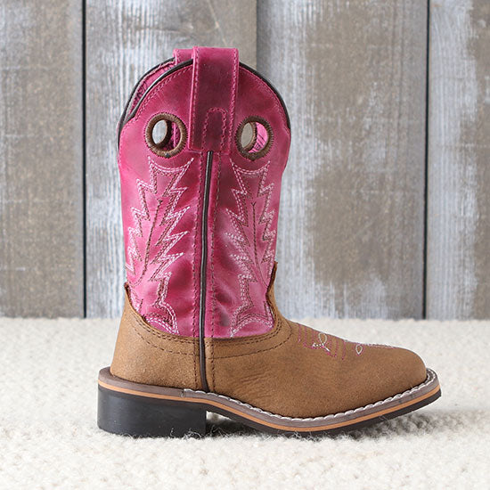 Smoky Mountain Distressed Pink Tracie Kids' Boots