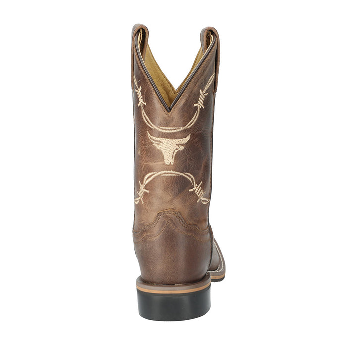 Smoky Mountain Kid's Distressed Brown Logan Boots