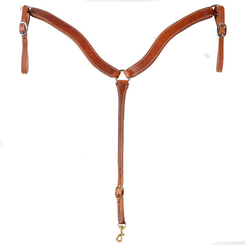 Cowperson Tack 1 3/4in. Oiled Harness Leather Contoured Breast Collar