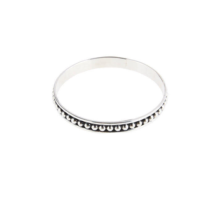 Silver N Accessories Sterling Silver Dot Bangle