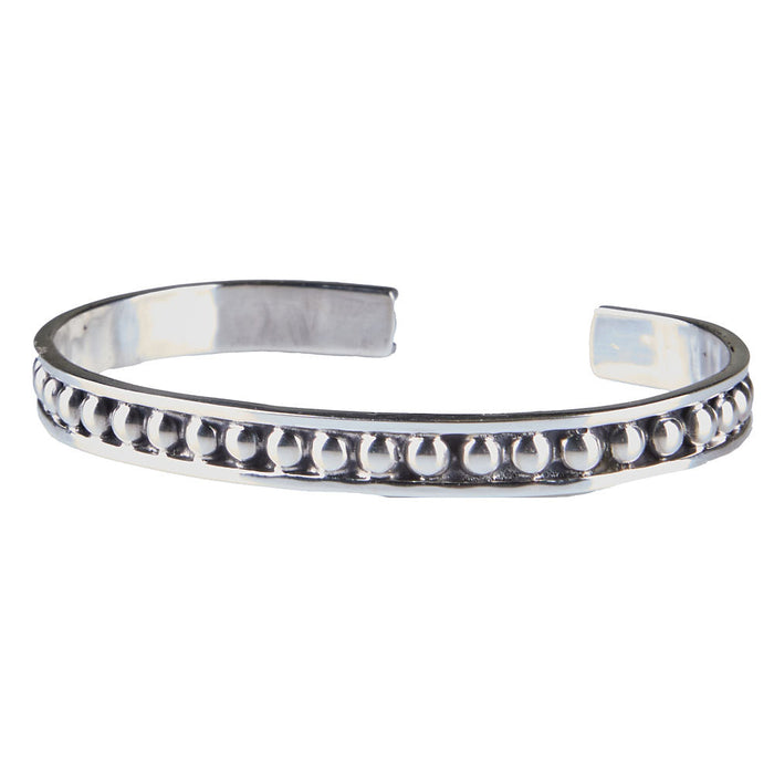 Silver N Accessories Sterling Thin Raised Dot Cuff