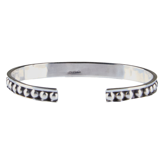 Silver N Accessories Sterling Thin Raised Dot Cuff