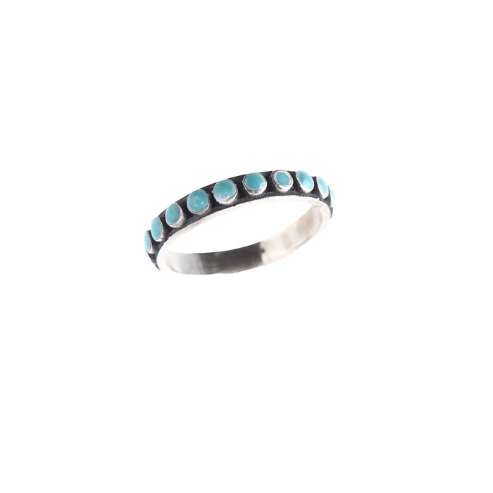Silver N Accessories Sterling Turquoise Stacker Ring