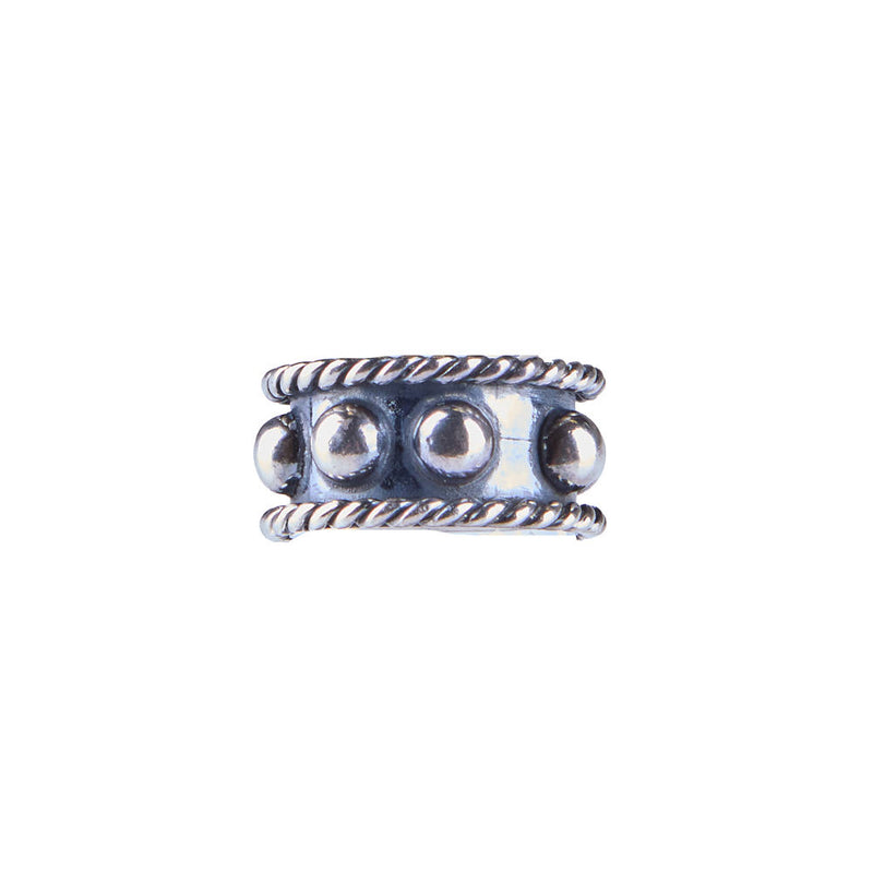 Silver N Accessories Sterling Rope Trim Dot Ring