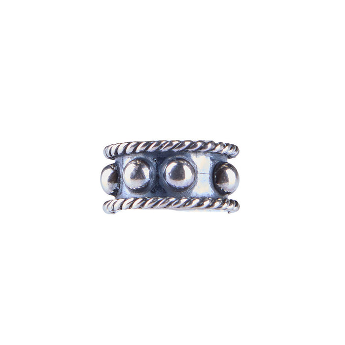 Silver N Accessories Sterling Rope Trim Dot Ring