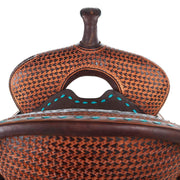 Circle Y Saddlery Montana 15 Inch Vintage Chocolate Arrow Basket Barrel Saddle