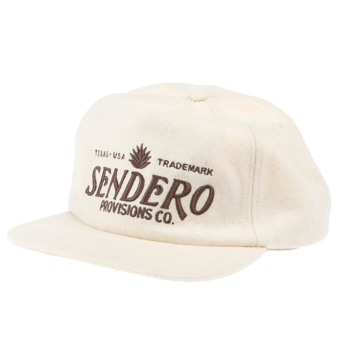 Sendero Provisions Co Men's Cream Felt Logo Cap