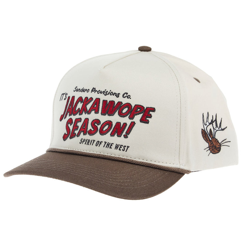 Sendero Provisions Co Men's Cream & Brown Jackawope Season Cap