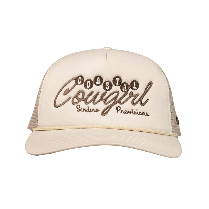Sendero Provisions Co Men's astal wgirl Cream and Brown Cap