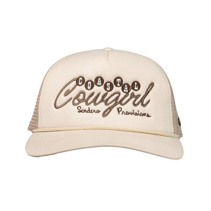 Sendero Provisions Co Men's astal wgirl Cream and Brown Cap
