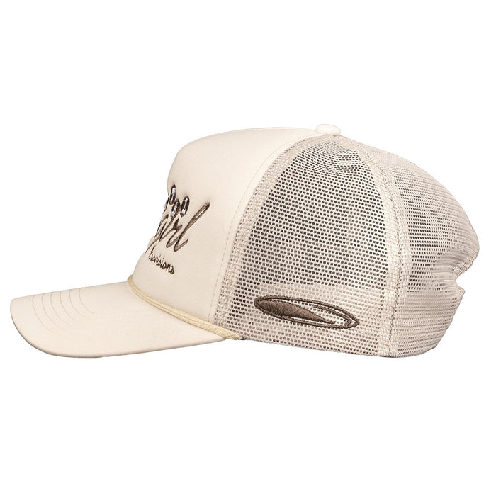 Sendero Provisions Co Men's astal wgirl Cream and Brown Cap