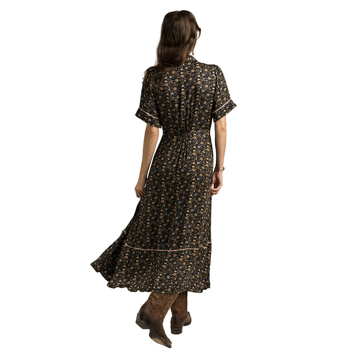 Sendero Provisions Co Women's La Dahlia Black Floral Dress