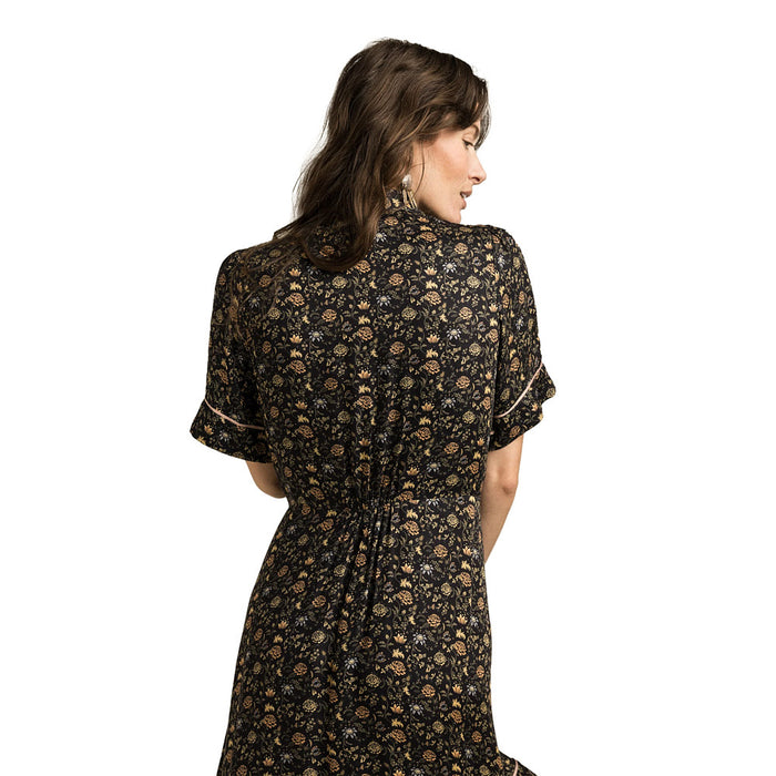 Sendero Provisions Co Women's La Dahlia Black Floral Dress
