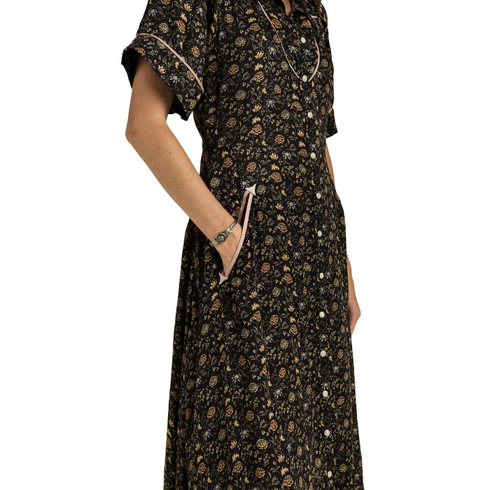 Sendero Provisions Co Women's La Dahlia Black Floral Dress