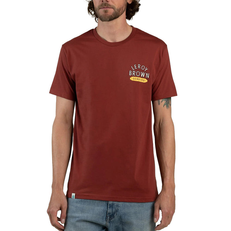 Sendero Provisions Co Men's Warm Red Leroy Brown Tee Shirt