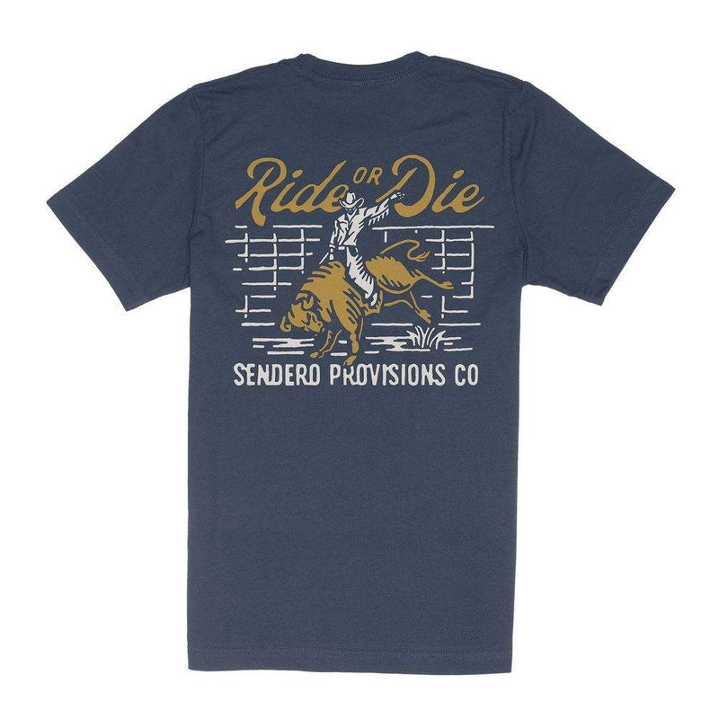 Sendero Provisions Co Men's Ride or Die Navy Tee
