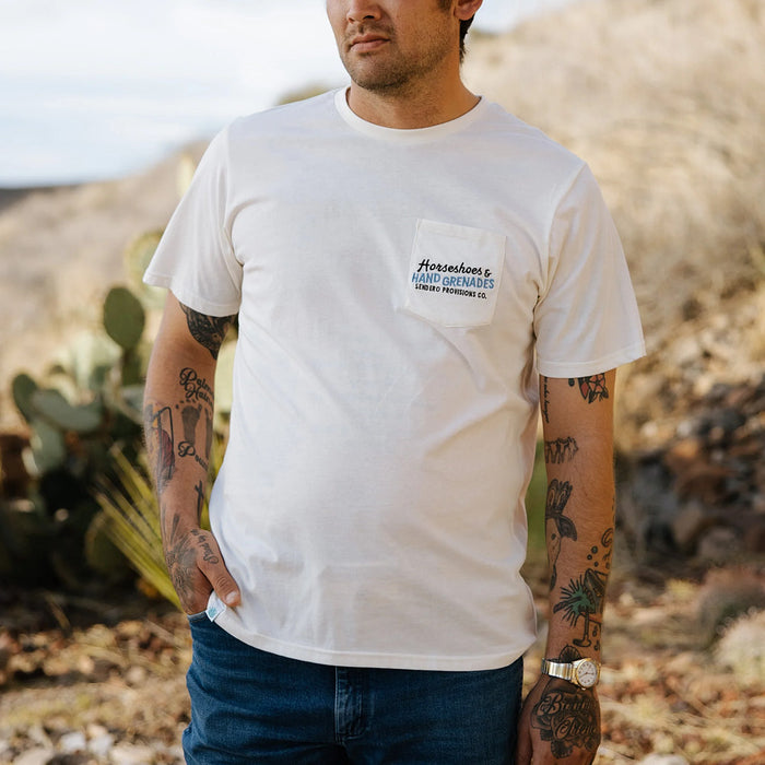 Sendero Provisions Co Men's Close Vintage White Tee