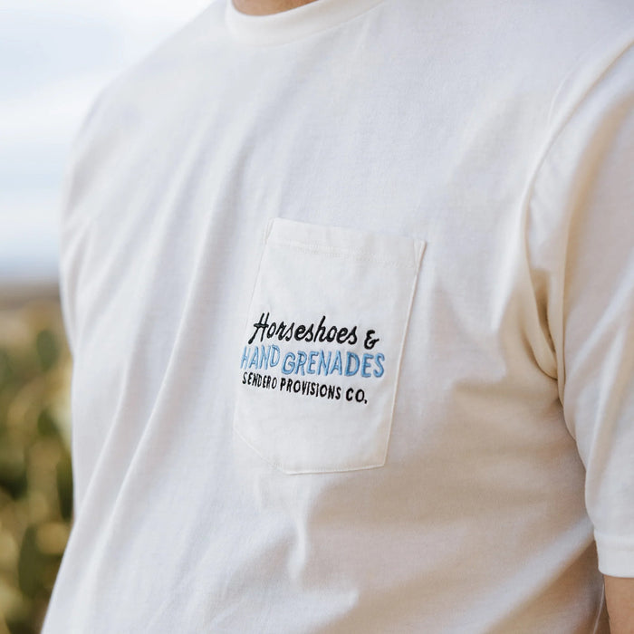 Sendero Provisions Co Men's Close Vintage White Tee