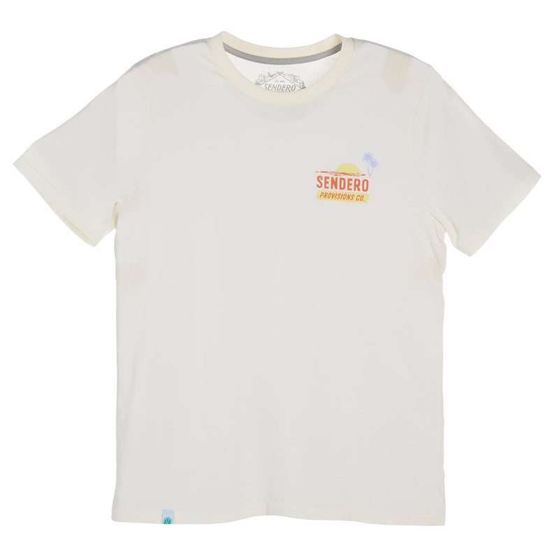 Sendero Provisions Co Mens wboy Waterski Club White Tee