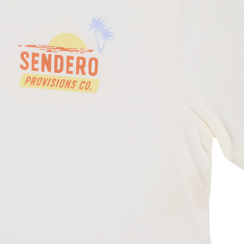 Sendero Provisions Co Mens wboy Waterski Club White Tee