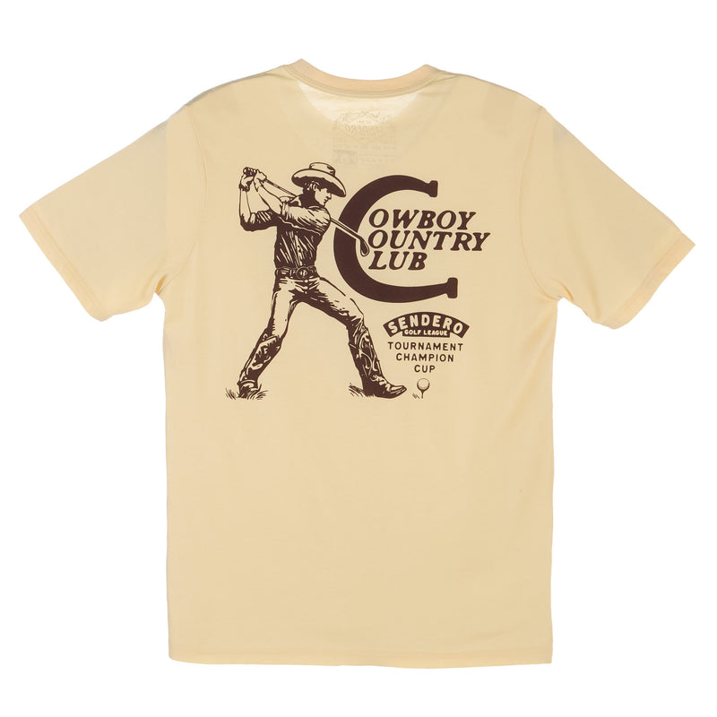 Sendero Provisions Co Mens Cream woby Country Club Tee
