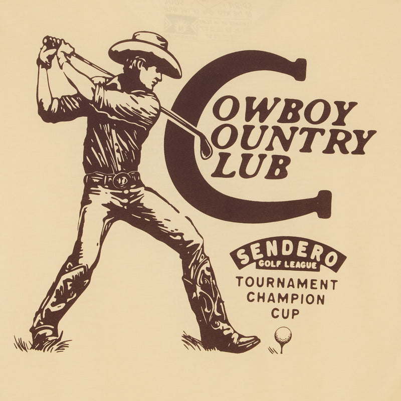 Sendero Provisions Co Mens Cream woby Country Club Tee